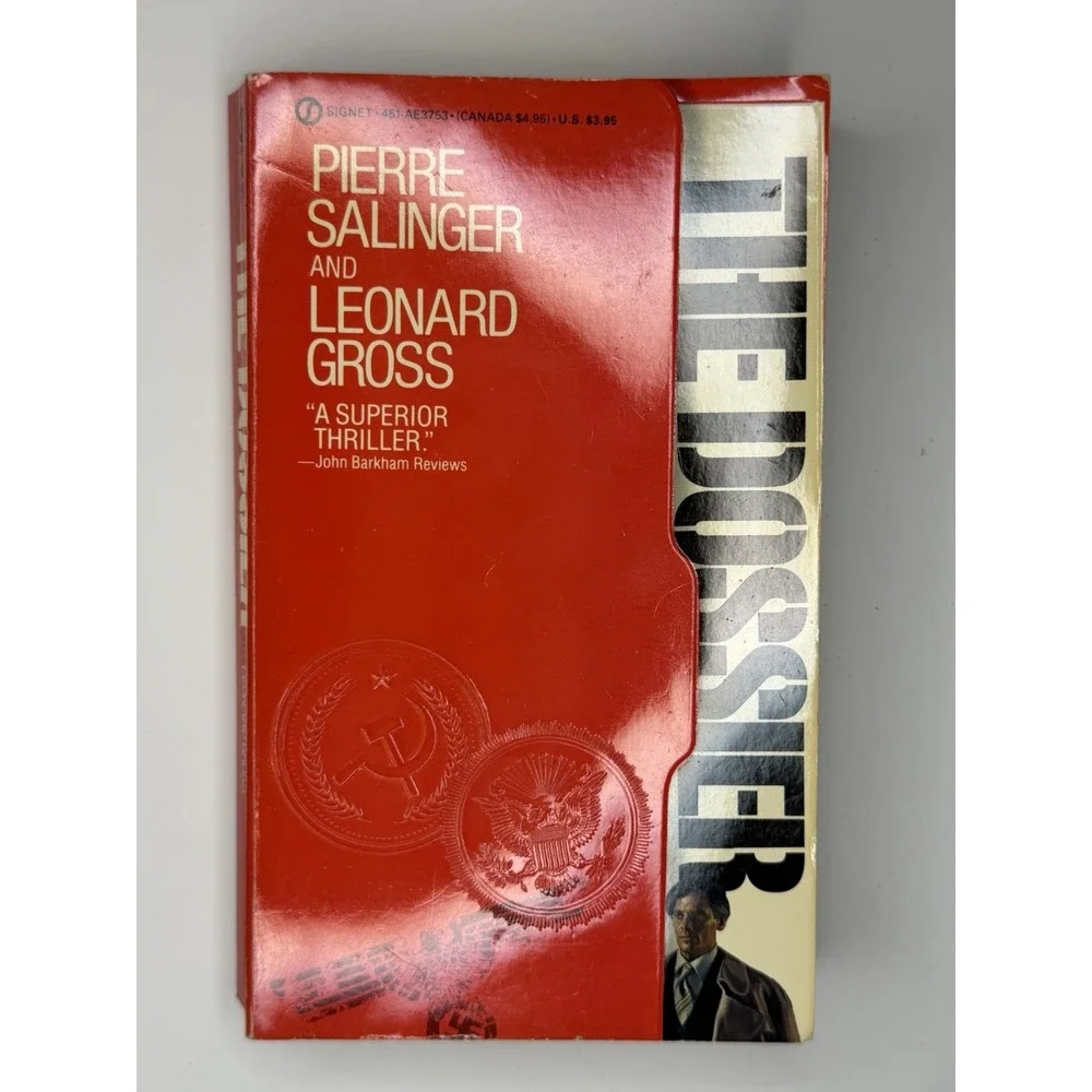 The Dossier Pierre Salinger Leonard Gross Paperback Signet Thriller
